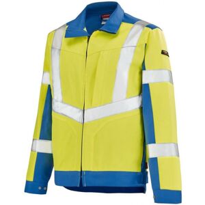 Adolphe Lafont Blouson de travail Haute visibilite jaune fluo et bleu A. Lafont