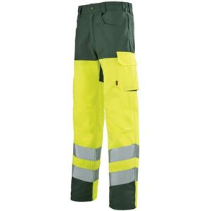 Adolphe Lafont Pantalon de travail Haute visibilite jaune et vert