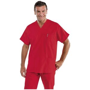 ISACCO Blouse medicale rouge Mixte a enfiler