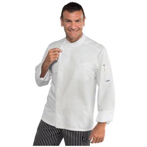 ISACCO Veste de cuisine blanche en tissu microfibre Superdry