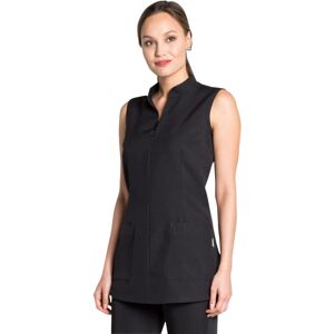 DYNEKE Blouse noire d'esthétique sans manche