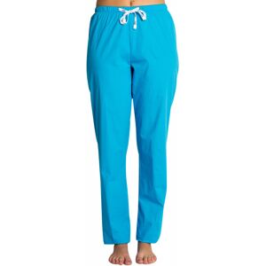 DYNEKE Pantalon médical bleu turquoise, coupe unisexe stretch