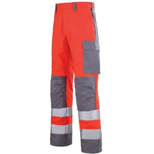 Adolphe Lafont Pantalon de travail Hivi rouge et gris acier mars A. Lafont