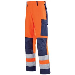 Adolphe Lafont Pantalon de travail Haute visibilité orange hivi et bleu marine mars