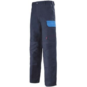 Adolphe Lafont Pantalon de travail bleu marine et bleu azur muffler