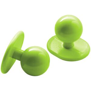 ISACCO Lots de 10 boutons pour vêtements de cuisine couleur vert pomme