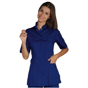 Isacco Tunique Médicale Col Mao Portofino Bleu - Publicité Isacco Tunique Médicale Col Mao Portofino Bleu - Publicité