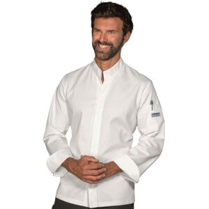 Isacco Veste Sincler Satin Blanc à manches longues 100% Coton - Publicité Isacco Veste Sincler Satin Blanc à manches longues 100% Coton - Publicité
