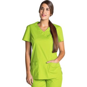 Dyneke Blouse tunique médicale vert anis stretch - Publicité Dyneke Blouse tunique médicale vert anis stretch - Publicité