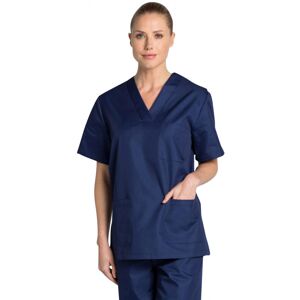 Dyneke Tunique médicale bleu marine unisexe col en V - Publicité Dyneke Tunique médicale bleu marine unisexe col en V - Publicité