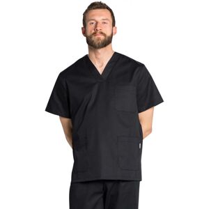 Dyneke Tunique médicale noire mixte col en V - Publicité Dyneke Tunique médicale noire mixte col en V - Publicité