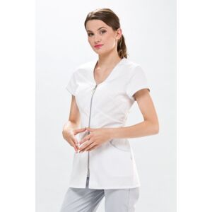 Eldan Tunique médicale Lily Couture Blanche & Grise - Publicité Eldan Tunique médicale Lily Couture Blanche & Grise - Publicité