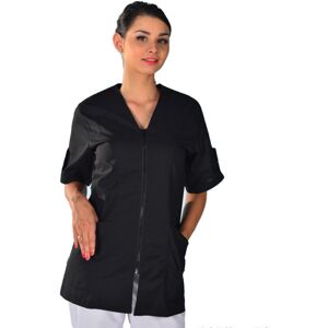 Isacco Tunique médicale noire manches courtes Clinic Look - Publicité Isacco Tunique médicale noire manches courtes Clinic Look - Publicité
