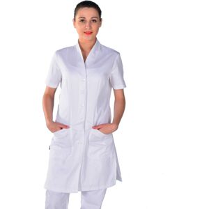 Isacco Blouse blanche Antibe esthetique Luxa 100% coton - Publicité Isacco Blouse blanche Antibe esthetique Luxa 100% coton - Publicité