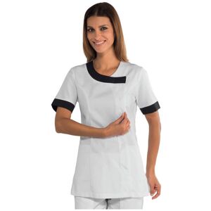 Isacco Tunique médicale blanche et noire - Publicité Isacco Tunique médicale blanche et noire - Publicité