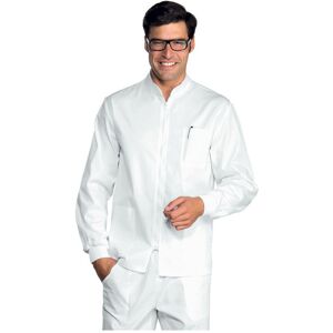 Isacco Tunique Médicale Samarcanda Poignets Serrés Blanc 100% Coton - Publicité Isacco Tunique Médicale Samarcanda Poignets Serrés Blanc 100% Coton - Publicité