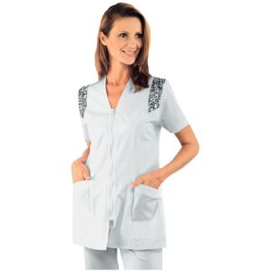 Isacco Tunique Médicale Santorini Manches Courtes Blanc Rose antico - Publicité Isacco Tunique Médicale Santorini Manches Courtes Blanc Rose antico - Publicité