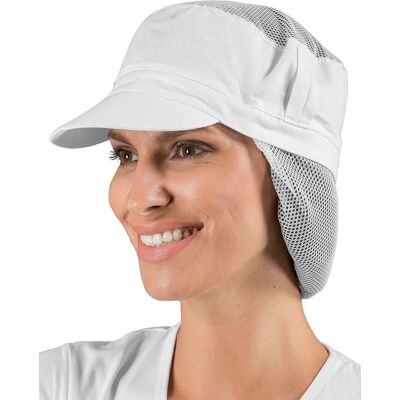 Isacco Chapeau Avec Filet à Cheveux Blanc Charly - Publicité Isacco Chapeau Avec Filet à Cheveux Blanc Charly - Publicité