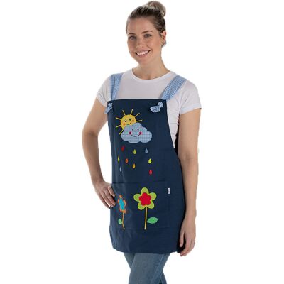 Dyneke Tablier maitresse de maternelle à motifs soleil - Publicité Dyneke Tablier maitresse de maternelle à motifs soleil - Publicité
