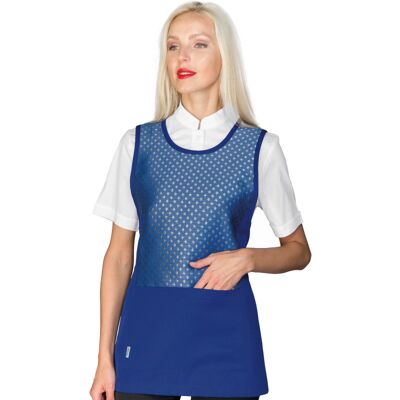 Isacco Tablier de travail pour femme Murano 06 bleu 100% Polyester - Publicité Isacco Tablier de travail pour femme Murano 06 bleu 100% Polyester - Publicité