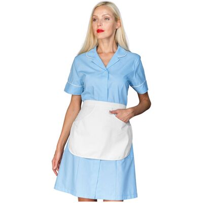 Isacco Blouse à manches courtes avec tablier Firenze bleu clair 65% Polyester 35% Coton - Publicité Isacco Blouse à manches courtes avec tablier Firenze bleu clair 65% Polyester 35% Coton - Publicité