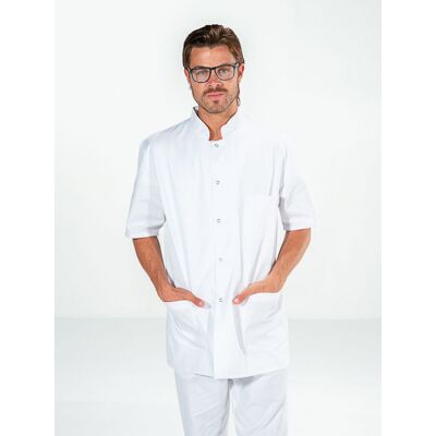 SNV Tunique blanche médecin manches courtes DENIS - Publicité SNV Tunique blanche médecin manches courtes DENIS - Publicité