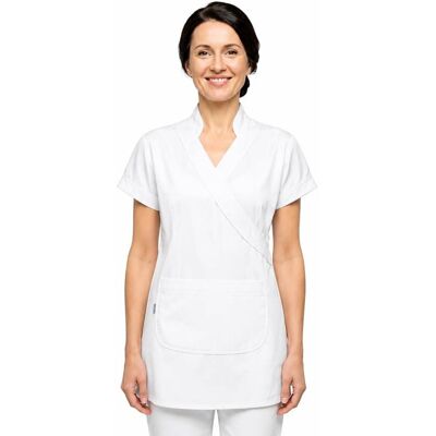 Tunique médicale kimono blanc manches courtes Isacco pas chère - Publicité Tunique médicale kimono blanc manches courtes Isacco pas chère - Publicité
