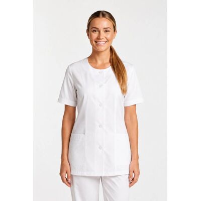 Isacco Blouse coupe tunique médicale blanche Clinic Look - Publicité Isacco Blouse coupe tunique médicale blanche Clinic Look - Publicité
