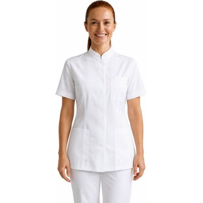 Isacco Tunique Médicale Col Mao Portofino Blanche - Publicité Isacco Tunique Médicale Col Mao Portofino Blanche - Publicité