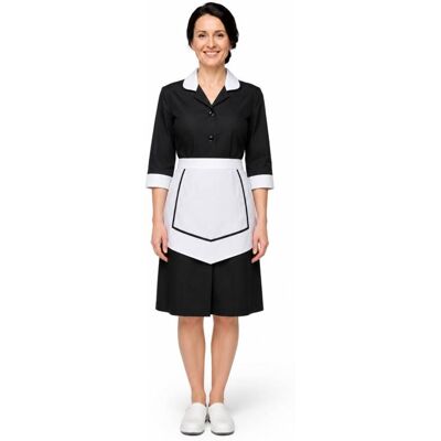 Isacco Blouse Femme de chambre noire Carlton - Publicité Isacco Blouse Femme de chambre noire Carlton - Publicité