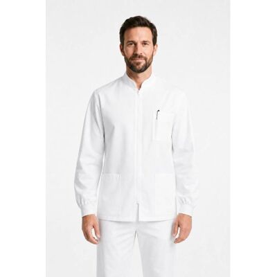 Isacco Tunique Médicale Samarcanda Poignets Serrés Blanc 100% Coton - Publicité Isacco Tunique Médicale Samarcanda Poignets Serrés Blanc 100% Coton - Publicité