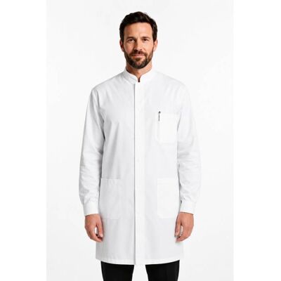 Isacco Blouse Blanche Chimie Homme 100% Coton Davemport - Publicité Isacco Blouse Blanche Chimie Homme 100% Coton Davemport - Publicité