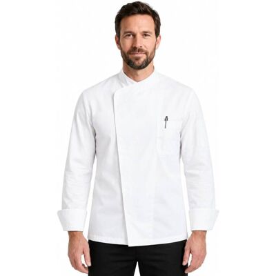 Isacco Veste de chef Tokyo slim blanche à manches longues Superdry L - Publicité Isacco Veste de chef Tokyo slim blanche à manches longues Superdry L - Publicité