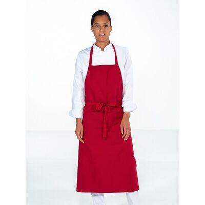 SNV Tablier de cuisine Bordeaux avec poche Mixte VALET - Publicité SNV Tablier de cuisine Bordeaux avec poche Mixte VALET - Publicité