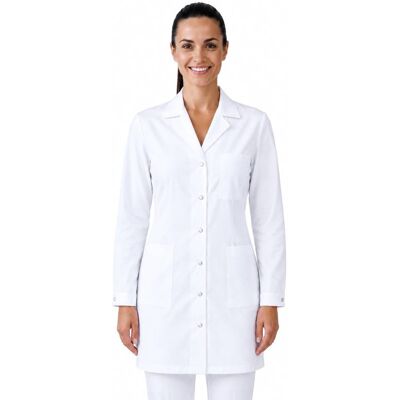 Isacco Tunique Médicale a Pressions Marbella Blanche L - Publicité Isacco Tunique Médicale a Pressions Marbella Blanche L - Publicité