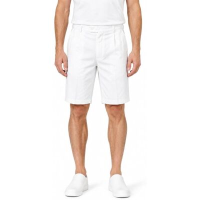 Isacco Bermudas Homme Blanc 100% Coton L - Publicité Isacco Bermudas Homme Blanc 100% Coton L - Publicité