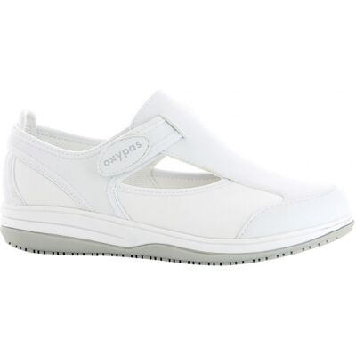 Chaussure médicale blanche SRC antistatique en lycra Candy Safety Jogger - Publicité Chaussure médicale blanche SRC antistatique en lycra Candy Safety Jogger - Publicité