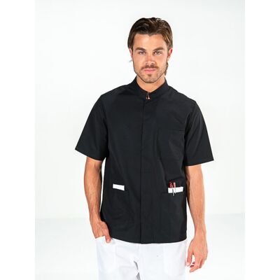 SNV Tunique médicale noire manches courtes homme HARRY - Publicité SNV Tunique médicale noire manches courtes homme HARRY - Publicité