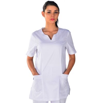 Isacco Tunique médicale blanche Alice - Publicité Isacco Tunique médicale blanche Alice - Publicité