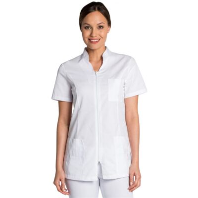 Dyneke Tunique médicale blanche Barcelonaise - Publicité Dyneke Tunique médicale blanche Barcelonaise - Publicité