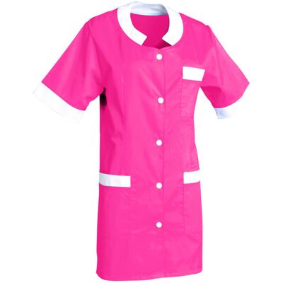 SNV Tunique femme médecin pédiatrie manches courtes MARTHE rose/blanc - Publicité SNV Tunique femme médecin pédiatrie manches courtes MARTHE rose/blanc - Publicité