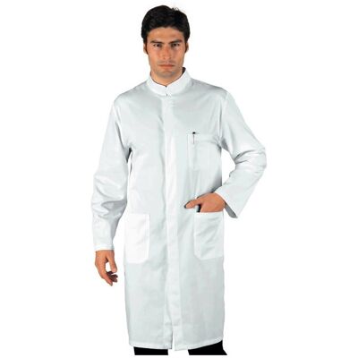 Isacco Blouse blanche Homme Laboratoire - Publicité Isacco Blouse blanche Homme Laboratoire - Publicité