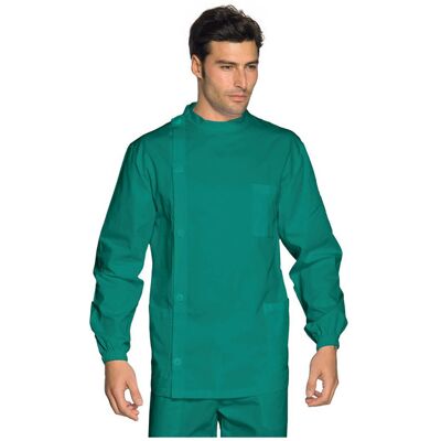 Isacco Tunique Médicale Dentiste Boutons Vert 100% Coton - Publicité Isacco Tunique Médicale Dentiste Boutons Vert 100% Coton - Publicité