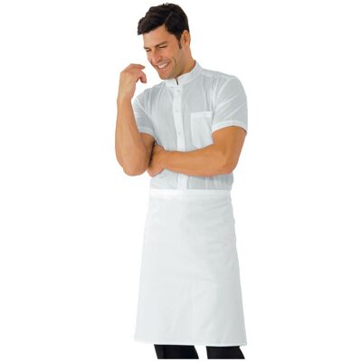 Isacco - Tablier 70x60 - Blanc - Apron - Publicité Isacco - Tablier 70x60 - Blanc - Apron - Publicité