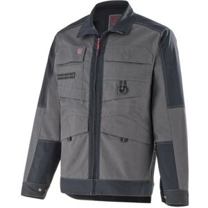 Adolphe Lafont Blouson de travail gris charcoal / noir shear