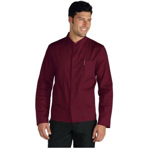 ISACCO Veste Homme Col Mao Tissu Légé Coreana Bordeaux