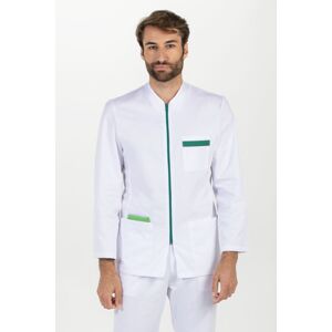 Dyneke Veste homme à manches longues zippée contrastée verte 67% Polyester 33% Coton - Publicité Dyneke Veste homme à manches longues zippée contrastée verte 67% Polyester 33% Coton - Publicité