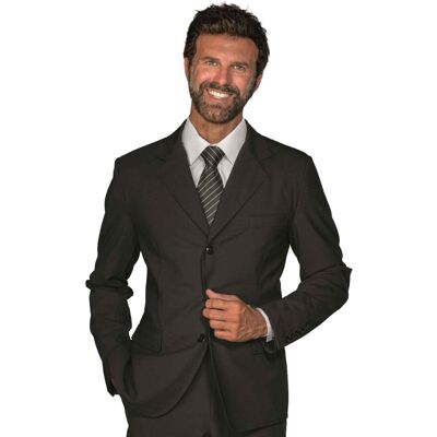 Isacco Veste Homme Cleveland Strech Noir en Laine/Polyester - Publicité Isacco Veste Homme Cleveland Strech Noir en Laine/Polyester - Publicité