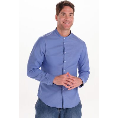 Dyneke Chemise col Mao Homme Bleu - Publicité Dyneke Chemise col Mao Homme Bleu - Publicité