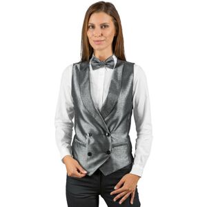 Gilet de service unisexe argente Isacco